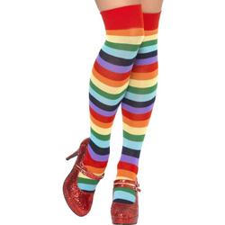 Clown sokken Multicolour | Kousen met regenboog kleuren |One size